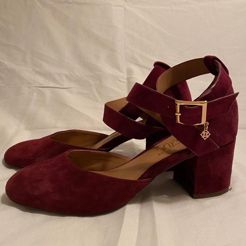 Maroon Low Heels - Picture 2 of 5